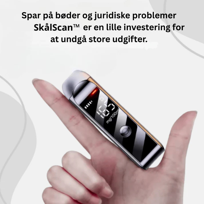 SkålScan™ | Nøjagtigt alkometer – Resultat på 10 sekunder
