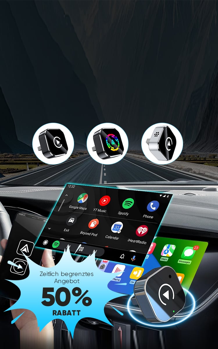 Magicness 2 i 1 Adapter™ | Trådløs CarPlay & Android Auto