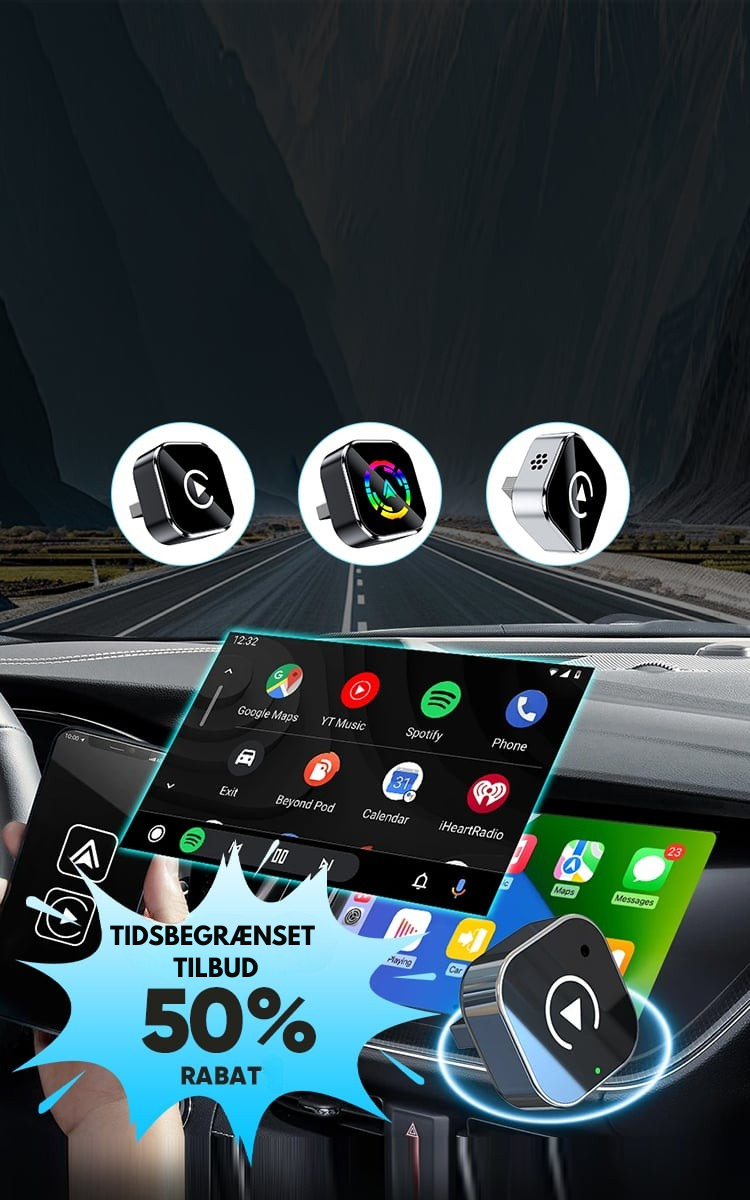 Magicness 2 i 1 Adapter™ | Trådløs CarPlay & Android Auto