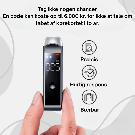 SkålScan™ | Nøjagtigt alkometer – Resultat på 10 sekunder