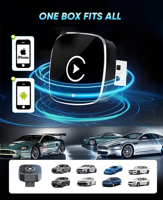 Magicness 2 i 1 Adapter™ | Trådløs CarPlay & Android Auto