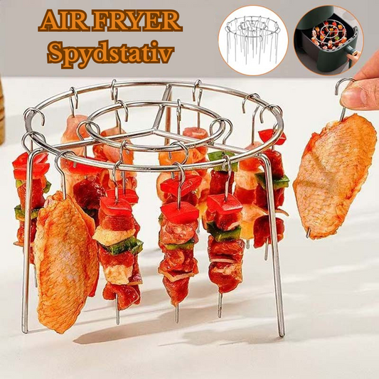 Air Fryer Spydstativ™ | 360° jævn tilberedning, sprød og saftig 🍢 (1+1 GRATIS)